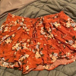 Woven Floral Shorts